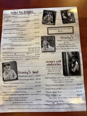 Menu photo 2 Spanky's Speakeasy Naples, FL