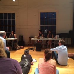 Nightwood Theatre - Sitting and listening to directors notes, during a rehearsal for the 2014 lawyer show, "A Comedy of Errors".