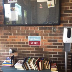 Jessie F Hallett Memorial Library - In the entry-way: free books!