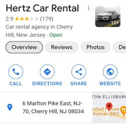 Hertz Rent A Car - Google search of Establishment