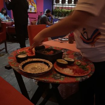 Casa Tradicional - Table guacamole and salsa - Seafood Near Me - Puerto Vallarta, JAL