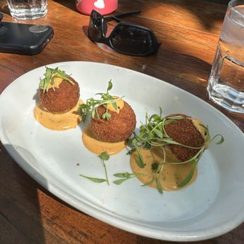 Glass & Vine - Chorizo Croquettes - New American Near Me - Miami, Florida Glass & Vine - Chorizo Croquettes - New American Near Me - Miami, Florida