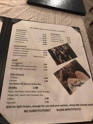 Menu photo 3 Carmines Resturant Walterboro, SC