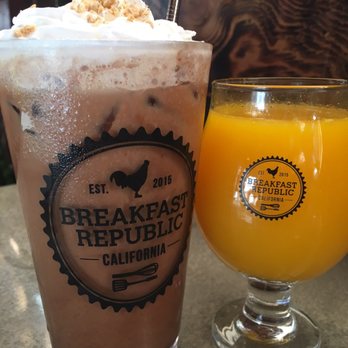 Breakfast Republic - S'mores Mocha and OJ - Breakfast & Brunch Near Me - San Diego, California