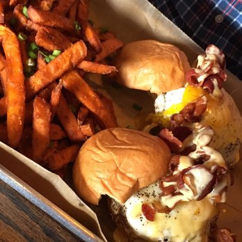 Boss Tapas Burger & Brew - Benedict burger from brunch - Burgers Near Me - Hialeah, Florida Boss Tapas Burger & Brew - Benedict burger from brunch - Burgers Near Me - Hialeah, Florida