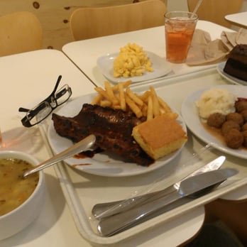 IKEA Restaurant - Ribs, cornbread, french fries, meatballs, mashed potatoes with gravy, macaroni and cheese, soup, and chocolate cake. June 2013 - Diners Near Me - San Diego, California IKEA Restaurant - Ribs, cornbread, french fries, meatballs, mashed potatoes with gravy, macaroni and cheese, soup, and chocolate cake. June 2013 - Diners Near Me - San Diego, California