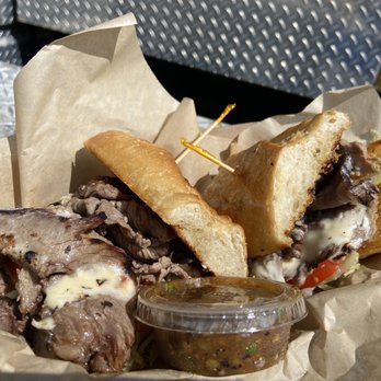 Eddie's Grill - Tri tip sandwich with the house made salsa - Salad Near Me - Ventura, California Eddie's Grill - Tri tip sandwich with the house made salsa - Salad Near Me - Ventura, California