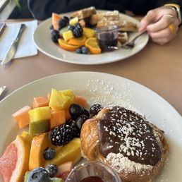 Stuffed Croissant French Toast