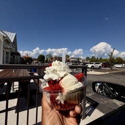 The Meadows Original Frozen Custard - Strawberry Shortcake - definitely enough for 2, but I didn't share