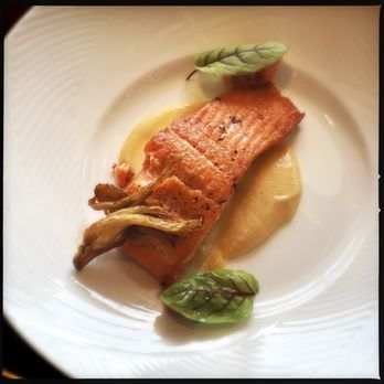 Peak with Priceless Restaurant & Bar - Seared Steelhead Trout (rutabaga, fennel, blood orange) - New American Near Me - New York, New York Peak with Priceless Restaurant & Bar - Seared Steelhead Trout (rutabaga, fennel, blood orange) - New American Near Me - New York, New York