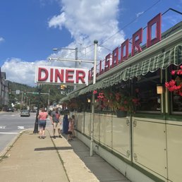 Exterior outside entrance of Wellsboro Diner - Outside of diner - Wellsboro, Pennsylvania Exterior outside entrance of Wellsboro Diner - Outside of diner - Wellsboro, Pennsylvania