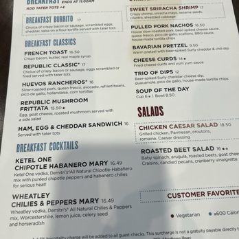 Republic - Menu from 3/8/24 & best Huevos Ranchero ever! - Pubs Near Me - Saint Paul, Minnesota Republic - Menu from 3/8/24 & best Huevos Ranchero ever! - Pubs Near Me - Saint Paul, Minnesota