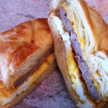 Jack in the Box - Breakfast Sausage Croissant - Fast Food Near Me - Del Rey Oaks, California