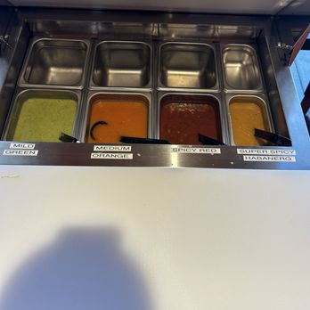 Mi Pueblo - Salsa bar from mild to super spicy. - Mexican Near Me - Sparks, Nevada