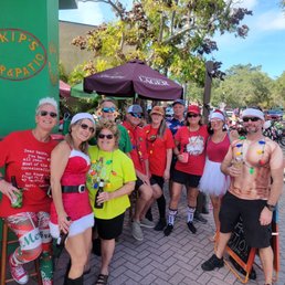 The beginning of tour de trail Santa style The beginning of tour de trail Santa style