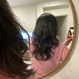 Curtain bangs + layers Curtain bangs + layers