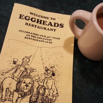 Egghead's Restaurant - Yummy coffee and the front of the menu - Breakfast & Brunch Near Me - Fort Bragg, California Egghead's Restaurant - Yummy coffee and the front of the menu - Breakfast & Brunch Near Me - Fort Bragg, California