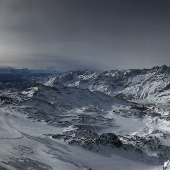 Rifugio Guide Del Cervino - View of Italian Alps from restaurant balcony - Cafeteria Near Me - Valle d 'Aosta, VS Rifugio Guide Del Cervino - View of Italian Alps from restaurant balcony - Cafeteria Near Me - Valle d 'Aosta, VS