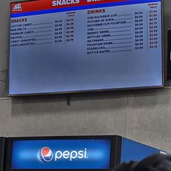 Sky Zone Trampoline Park - Menu