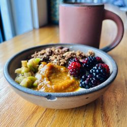 The Harbinger Cafe & Bakery - Early Bird Granola Bowl ~ one of the best in town