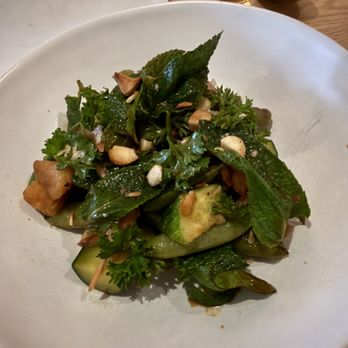 Tomat - (Starters & Salads) Sugar snap peas, fried parsnips, garden herbs, kanzuri dressing - New American Near Me - Los Angeles, California
