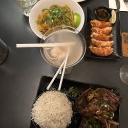 Satay Cocktail Bar & Restaurant - Prawn gyoza, lamb cutlets and lychee martini