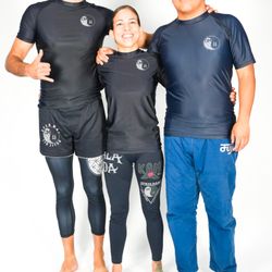 OM Jiu Jitsu - Professor Patrick, Professor Ashleigh, and Coach Angel!
"A family that trains together, stays together."