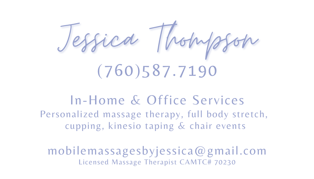 Mobile Massages By Jessica Logo