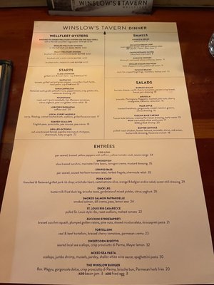 Menu photo 2 Winslow's Tavern Wellfleet, MA Menu photo 2 Winslow's Tavern Wellfleet, MA