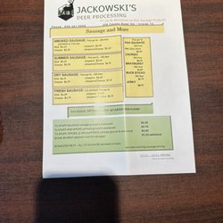 Jackowski's Deer Processing - Secret list