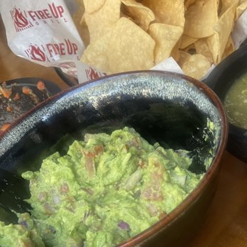 Fire Up Grill - Guacamole & chips have no flavor what so ever - Bars Near Me - Riverside, California