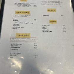 New menu