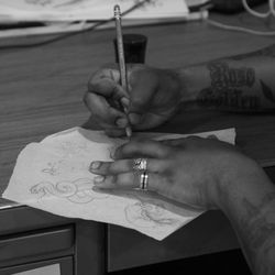 Norco Tattoo - Jordan Drawing
When we aren't Tattooing we are drawing.