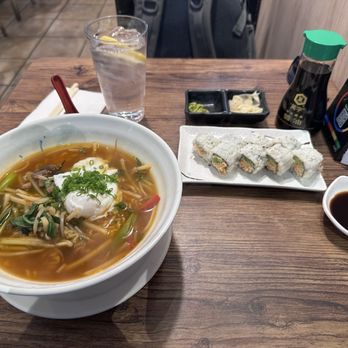 Starfish Sushi - Spicy Ramen and Baja California roll. - Sushi Bars Near Me - Los Angeles, California