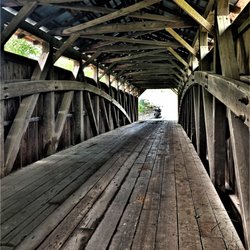 Fleisher's Covered Bridge - Fleisher's Covered Bridge - Burr Arch-Truss