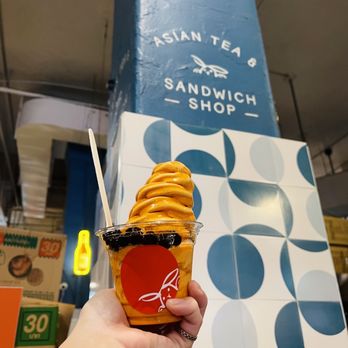 Moon Rabbit - Thai tea Soft serve w/boba - Bubble Tea Near Me - Los Angeles, California Moon Rabbit - Thai tea Soft serve w/boba - Bubble Tea Near Me - Los Angeles, California
