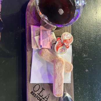 OLA Restobar - Coffee and they gave you 2 breads on the side ! - New American Near Me - Covina, California OLA Restobar - Coffee and they gave you 2 breads on the side ! - New American Near Me - Covina, California