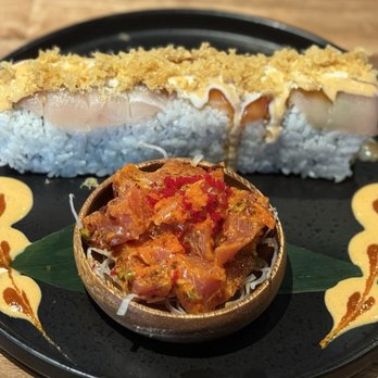 Silver Sake - Omakase roll with a side of tuna - Sushi Bars Near Me - Carmichael, California Silver Sake - Omakase roll with a side of tuna - Sushi Bars Near Me - Carmichael, California