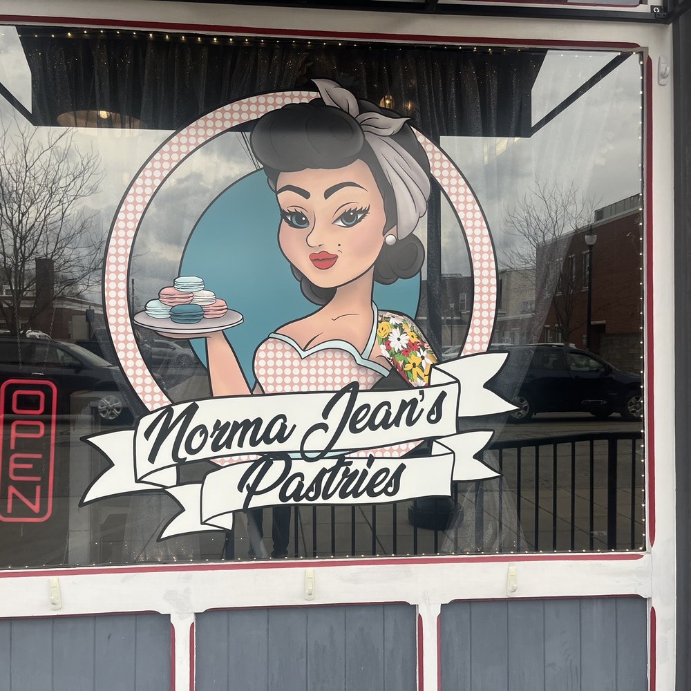 Norma Jean's Pastries - Outside window - Macarons Near Me - Franklin, Indiana Norma Jean's Pastries - Outside window - Macarons Near Me - Franklin, Indiana