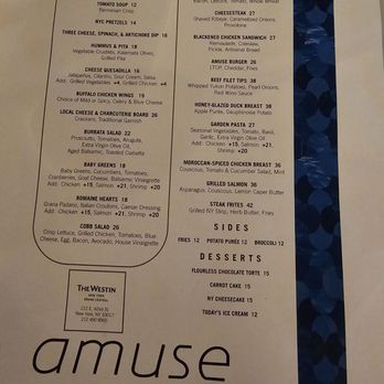 Amuse Bar - Menu - Bars Near Me - New York, New York