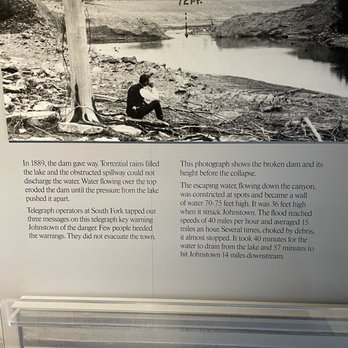 Johnstown Flood National Memorial - One of the displays - Landmarks & Historical Buildings Near Me - South Fork, Pennsylvania Johnstown Flood National Memorial - One of the displays - Landmarks & Historical Buildings Near Me - South Fork, Pennsylvania