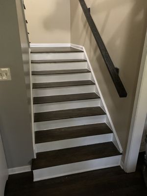 Hardwood steps - Hardwood steps installed by Best Friends Flooring Hardwood steps - Hardwood steps installed by Best Friends Flooring
