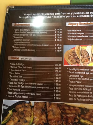 Menu photo 2 El Leñador Hermosillo, SON