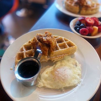 Mimosas - chicken and waffles 1/2 portion - American Near Me - Denver, Colorado Mimosas - chicken and waffles 1/2 portion - American Near Me - Denver, Colorado