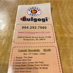 Lunch specials Lunch specials
