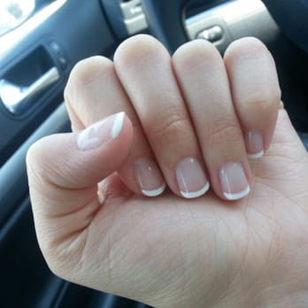 C'est La Vie - Beautiful, natural french tip. Gel manicure (no acrylics/fills). They really are great at shaping, no matter what style you like - Nail Salons Near Me - Los Angeles, California
