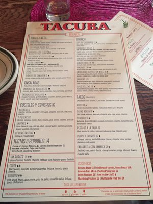 Menu photo 4 Tacuba Hell's Kitchen New York, NY