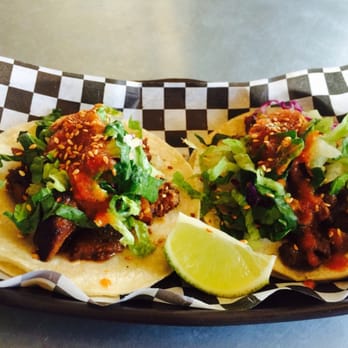 Kimchichanga - The mini tacos remained you of street tacos or food truck tacos and taste great easy on the sauce unless u like it hot... - Korean Near Me - Riverside, California Kimchichanga - The mini tacos remained you of street tacos or food truck tacos and taste great easy on the sauce unless u like it hot... - Korean Near Me - Riverside, California