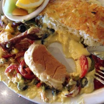 Benicia Grill - Portuguese Benedict. Made with a hamburger bun? - Breakfast & Brunch Near Me - Benicia, California Benicia Grill - Portuguese Benedict. Made with a hamburger bun? - Breakfast & Brunch Near Me - Benicia, California