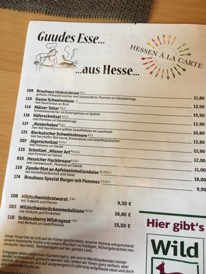Menu photo 4 Brauhaus Obermühle Braunfels, HE